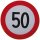 Geschwindigkeits-Begrenzungs-Schild 50 km/h