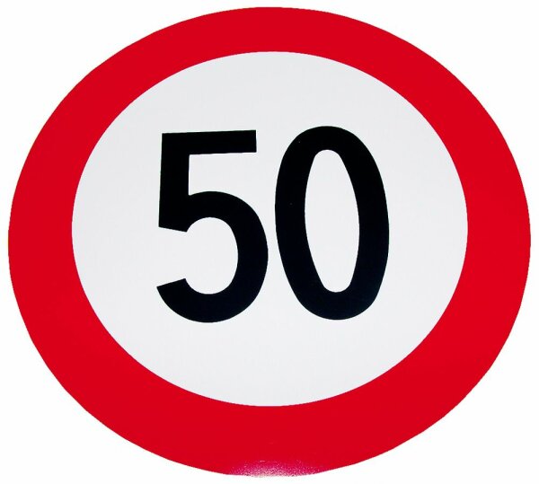 Geschwindigkeits-Begrenzungs-Schild 50 km/h