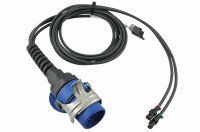 Kit caméra QVK 50°, connecteur ABS avec câble de raccordement de 3 m pour montage individuel, y compris feu d’avertissement