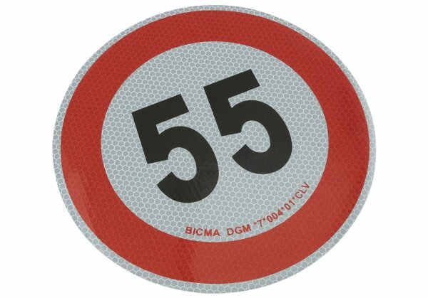 Geschwindigkeits-Begrenzungs-Schild 55 km/h