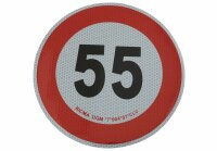 Geschwindigkeits-Begrenzungs-Schild 55 km/h