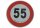 Plaque de limitation de vitesse 55 km/h