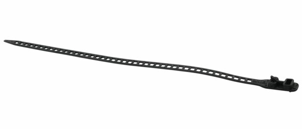 Kabelsoftbinder mit Doppelverschluss schwarz