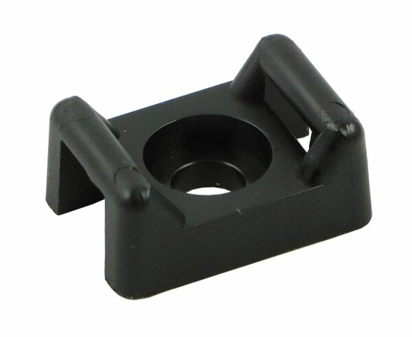 Socles pour attache-câbles noirs