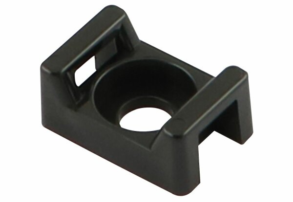 Socles pour attache-câbles noirs