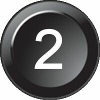 Insert de symbole 15 mm Numéro 2