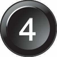 Insert de symbole 15 mm Numéro 4