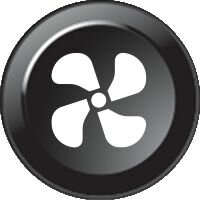 Insert de symbole 15 mm Ventilateur