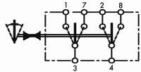 APEM - Wippschalter 2x 1 > 0 < 2