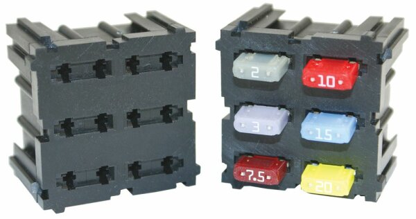 Powr-Bloks 6-Pol. MINI Sicherungsmodul