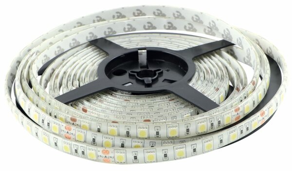 Bande LED 10 mm 12 V blanc froid 6’000 K 5 m