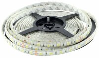 Bande LED 10 mm 12 V blanc froid 6’000 K 5 m