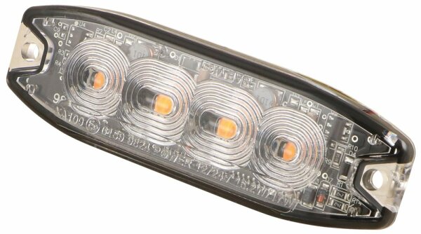 LED-Blitzleuchte gelb, ECE R65, 12/24 V
