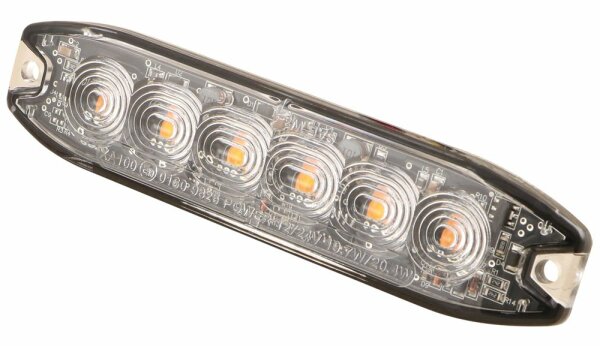 LED-Blitzleuchte gelb, ECE R65, 12/24 V