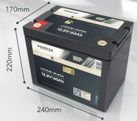 Forster LiFePO4 Lithium-Batterie 12 V 60 Ah High Power
