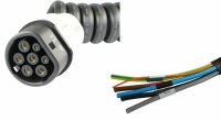 Ersatzkabel Typ 2 22kW 32A/400V, 3m spiral