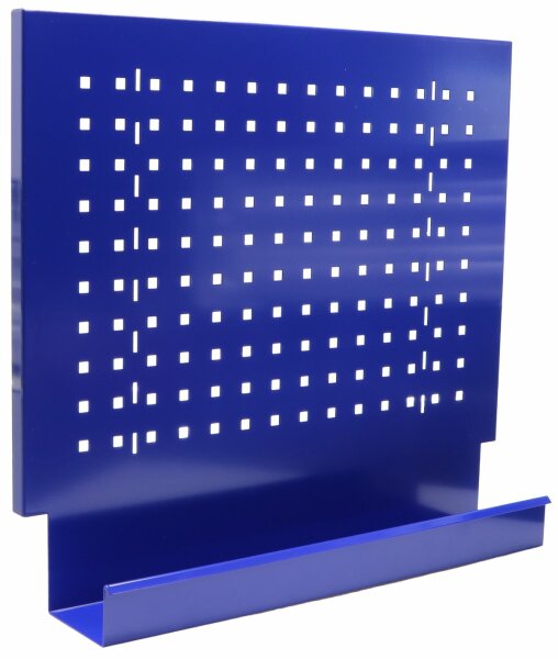 Panneau arrière à trous, bleu  60 x 50cm
