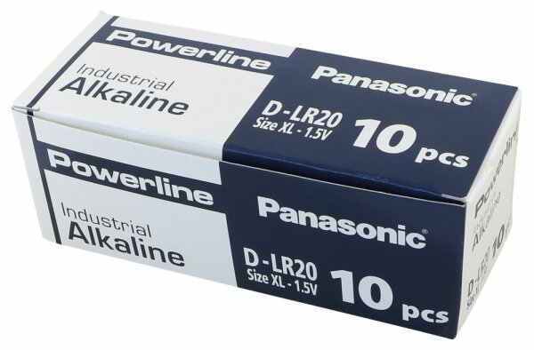 D - Panasonic piles en blister de 10 pcs