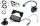 QVK Monitorset 7“ TFT, 5 Meter Anschlusskabel mit ABS- Steckdose