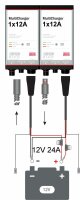 DEFA - Batterieladegerät 2 x 12 V 12 A (24 V)