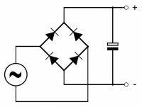 Brücken-Gleichrichter 200 VAC 25 A