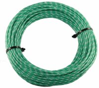 Textilumflochtene Kabel 1.0mm2 gn/ws
