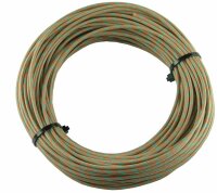 Textilumflochtene Kabel 1.5mm2 br/gn