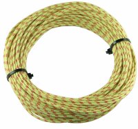 Textilumflochtene Kabel 1.5mm2 ge/rt