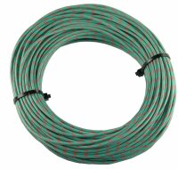 Textilumflochtene Kabel 1.5mm2 gn/rt