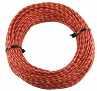 Textilumflochtene Kabel 1.5mm2 rt/ge
