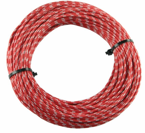 Textilumflochtene Kabel 1.5mm2 rt/ws