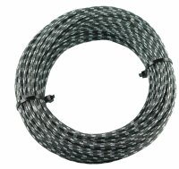 Textilumflochtene Kabel 1.5mm2 sz/ws