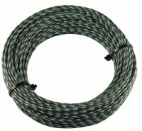 Textilumflochtene Kabel 1.5mm2 sz/ws/gn