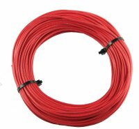Textilumflochtene Kabel 2.5mm2 rot