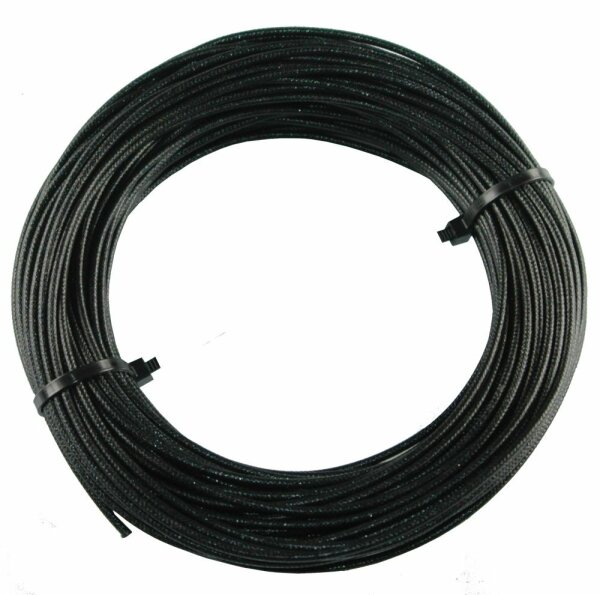 Textilumflochtene Kabel 2.5 mm2 schwarz
