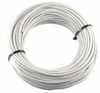 Textilumflochtene Kabel 2.5mm2 weiss