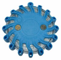Akku Warnblitzer 16 LEDs blau