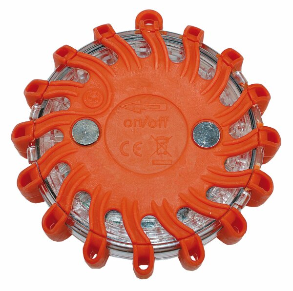 Akku Warnblitzer 16 LEDs orange