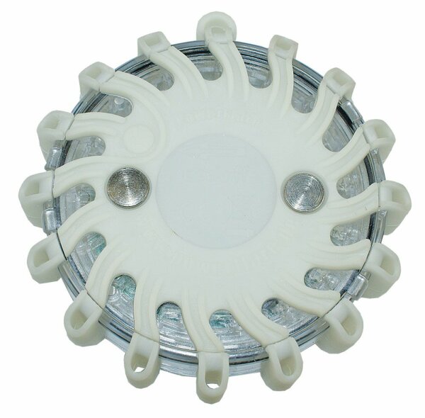 Akku Warnblitzer 16 LEDs weiss