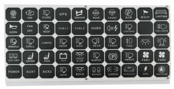 Piktogramm-Folie sz/ws, selbstklebend