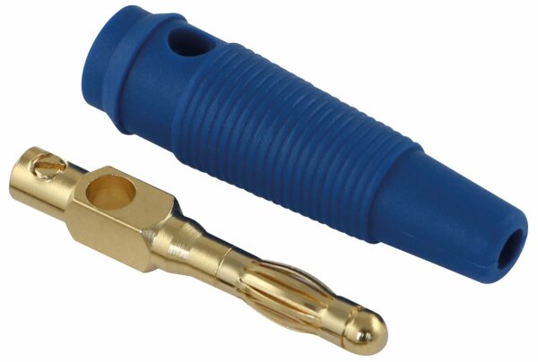 Bananenstecker blau ø 4 mm