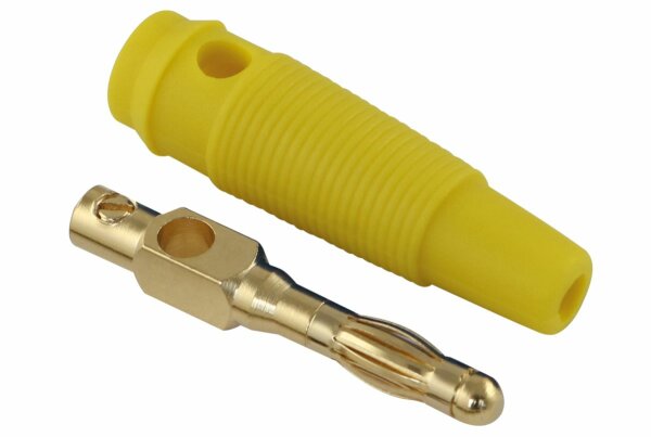 Bananenstecker gelb ø 4 mm