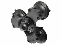 RAM Mounts 3-fach Saugfuss, Basisplatte rund, C-Kugel...