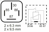 Mini-Powerrelais mit Widerst. 24V 40A