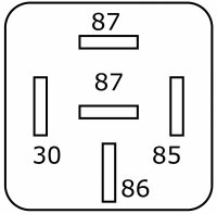 Mini-Relais 12V 30A, 30 seitlich, 2x87, mit Widerst.