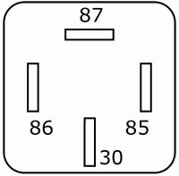 Mini-relais 24V 20A, 0-1, avec diode