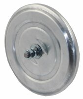WEGU Rückstrahler rot mit Alu-Rahmen ø80mm