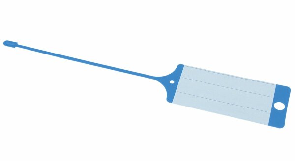 PP-Etikette blau/weiss beschriftbar