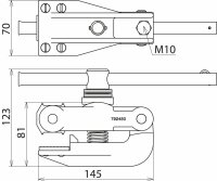 Erdungsklemme mit abnehmbarem Knebel KN