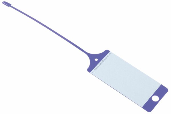 Étiquette PP violet/blanc inscriptible